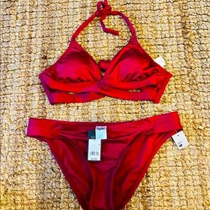 Womans Mossino Bikini NWT Medium Top and Large Bottoms